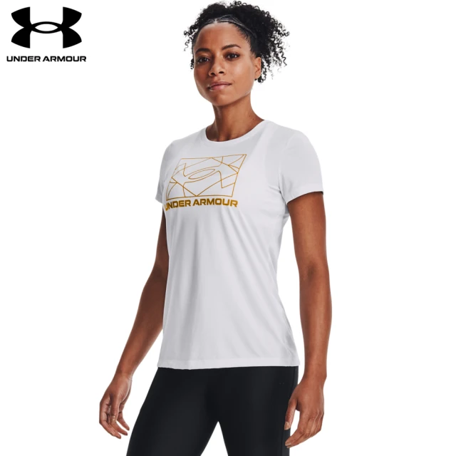 【UNDER ARMOUR】女 Tech 短T-Shirt_1369863-100(白)