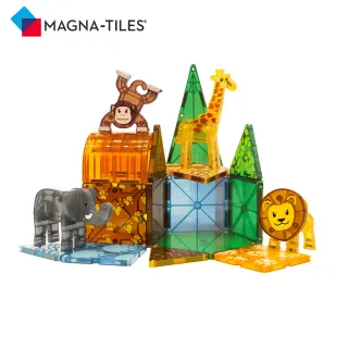 【Magna-Tiles】磁力積木25片-3入組(非洲動物+叢林動物+極地動物)