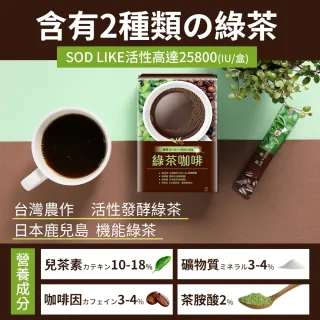 【UDR】專利綠茶咖啡X6盒◇窈窕咖啡