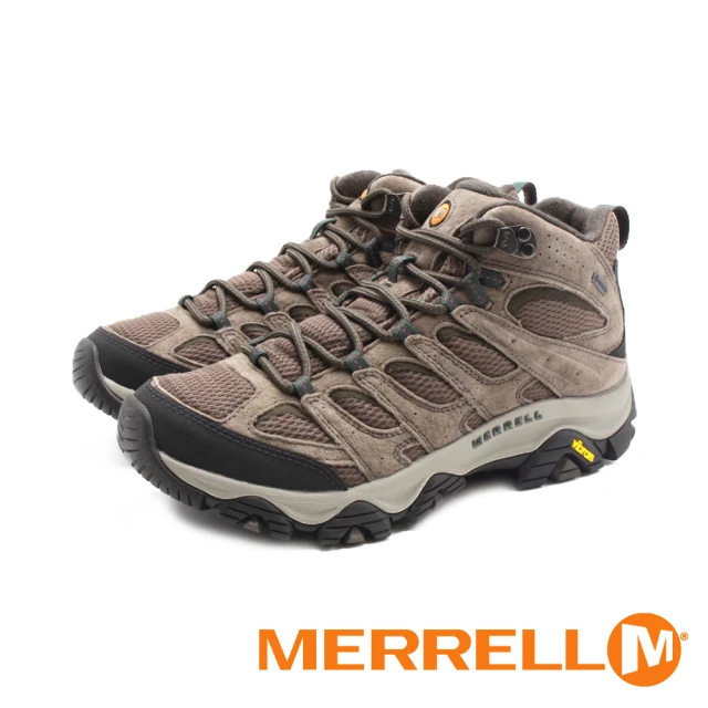 【MERRELL】男 MOAB 3 MID GORE-TEX 防水登山中筒鞋 男鞋(卡其)