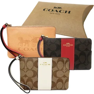 【COACH】經典LOGO手拿零錢包禮盒(多款選一)