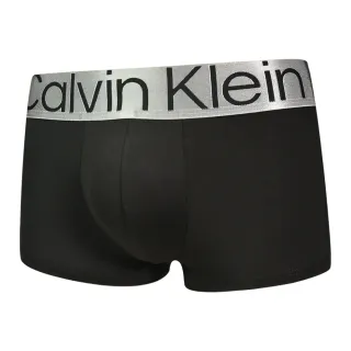 【Calvin Klein 凱文克萊】Reconsidered Steel 絲質寬腰帶合身四角/平口褲 CK內褲(黑色 三入組)