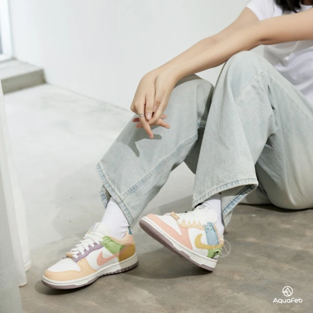 NIKE 耐吉【NIKE 耐吉】Dunk Low SE 女鞋 白彩色 低筒 繽紛 休閒鞋 DQ0265-100