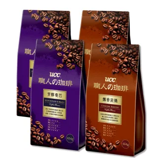 【UCC】經典曼巴+炭燒風味咖啡豆4包組(454g/包;新舊包裝隨機出貨)