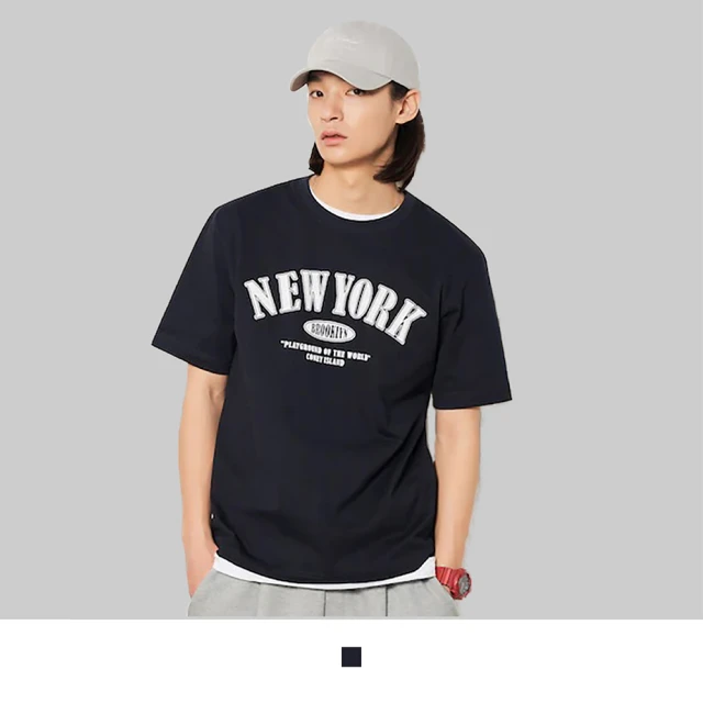 【男人幫】T1706台灣製造英文字母NEW YORK印花T恤(T1706)