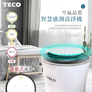 【TECO 東元】360°零死角智能空氣清淨機(NN4002BD)