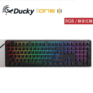 One 3 RGB 黑 100%機械式鍵盤(靜音紅軸 中文 PBT)
