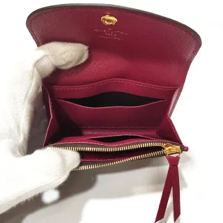 【Louis Vuitton 路易威登】M41939 經典Monogram花紋帆布ROSALIE信封式卡包/零錢包(紫紅色)