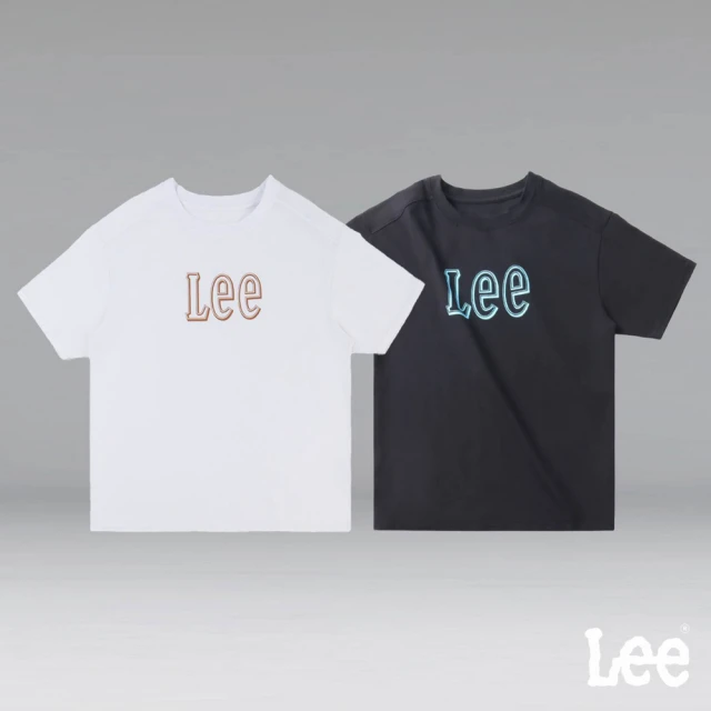 Lee 官方旗艦 女裝 短袖T恤 / 水彩貼畫 共2色 標準