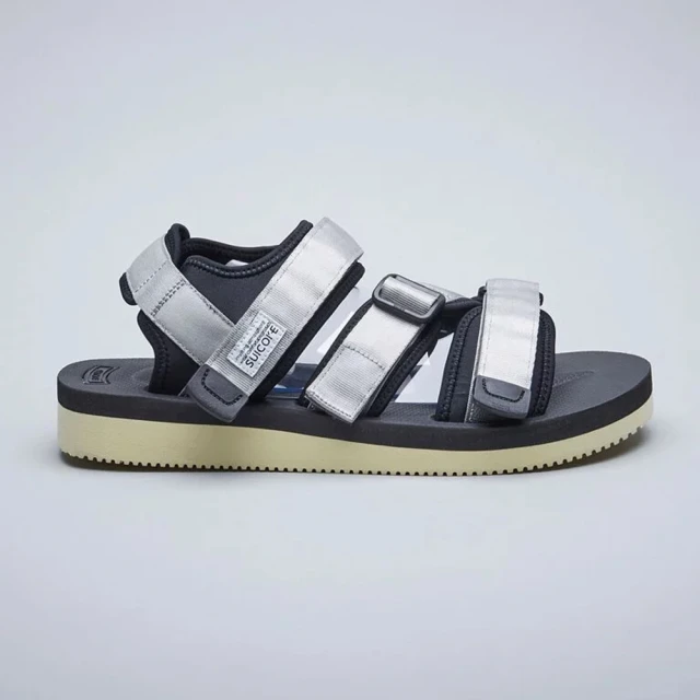 【SUICOKE】KISEE-V OG-044V 銀色 斜帶 涼鞋 魔鬼氈 VIBRAM 黃金大底 SK20044VGY