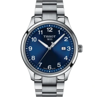 【TISSOT 天梭】紳士XL經典石英手錶-41mm(T1164101104700)