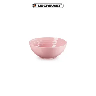 【Le Creuset】瓷器早餐穀片碗16cm(雪紡粉-無盒)