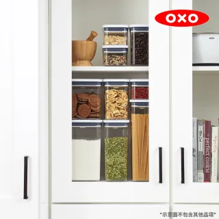【美國OXO】POP按壓保鮮盒長方3件組(密封罐/收納盒)