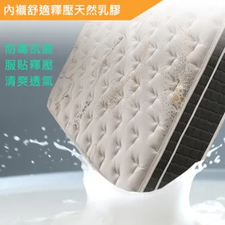 【FAMO 法摩】恆溫涼感/乳膠/護框 加厚獨立筒床墊-麵包床(雙人5尺)