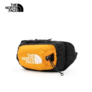 【The North Face】北面男女款橙黑色便捷耐磨休閒腰包｜52RW7Q6