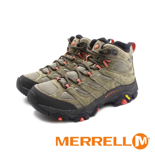 【MERRELL】女 MOAB 3 MID GORE-TEX 防水登山中筒鞋 女鞋(橄欖綠)