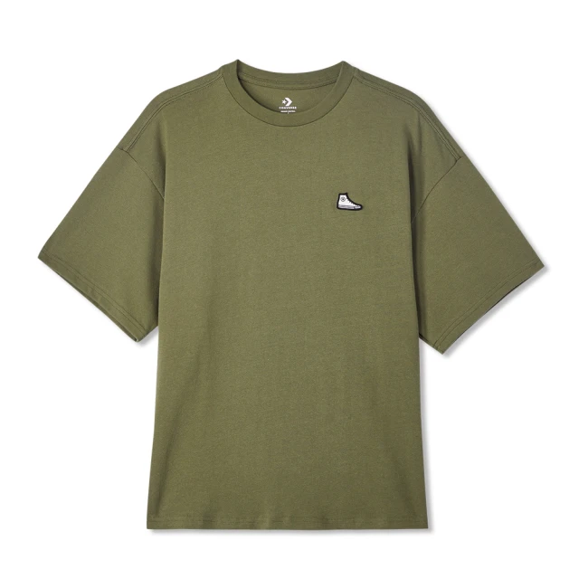 CONVERSE【CONVERSE】SNEAKER PATCH TEE 短袖上衣 男 軍綠色(10023850-A02)