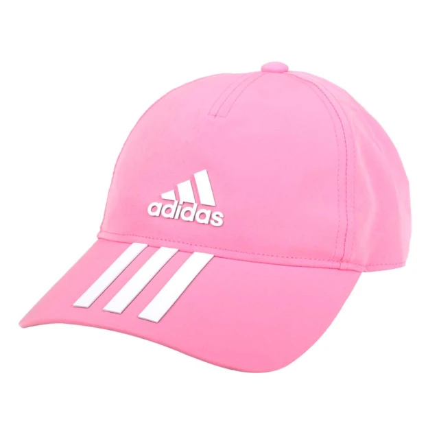 【adidas 愛迪達】運動帽-老帽 吸濕排汗 防曬 遮陽 運動 帽子 愛迪達 粉紅白(HM6680)