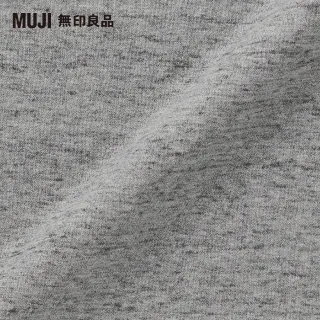 【MUJI 無印良品】棉天竺含落棉枕套/43/混灰