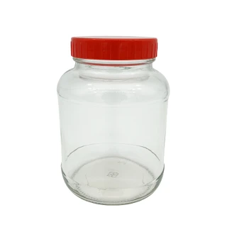 5號旋蓋玻璃密封罐/儲物罐/醬菜瓶-2斤瓶(6入組)