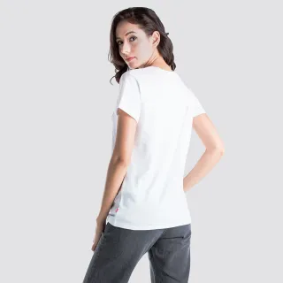 【LEVIS】女款 短袖T恤 / 修身版型 / 經典Logo 白-熱賣單品