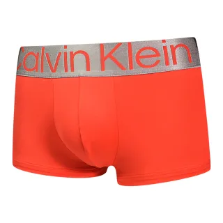 【Calvin Klein 凱文克萊】Reconsidered Steel 絲質寬腰帶合身四角/平口褲 CK內褲(軍綠、紅、黑 三入組)