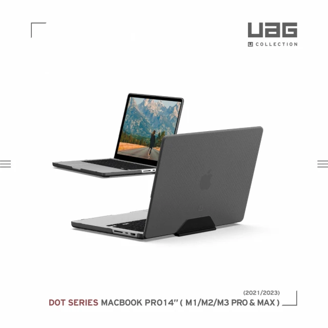 【UAG】[U] Macbook Pro 14吋（2021）輕薄防刮保護殼-霧透黑(UAG、U by UAG)