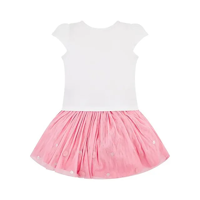 【mothercare】專櫃童裝 白星星短袖T恤+粉色澎澎裙/蓬蓬裙(1-3歲)