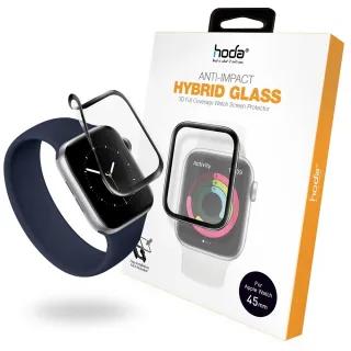 【hoda】Apple Watch Series 8/7 45mm/41mm 3D曲面類玻璃螢幕保護貼(附貼膜神器)