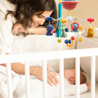 【CuteStone】嬰兒動物造型音樂旋轉床鈴玩具(嬰兒床音樂鈴)