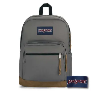 【JANSPORT】Right Pack 系列單邊水壺側袋款後背包(石墨灰)