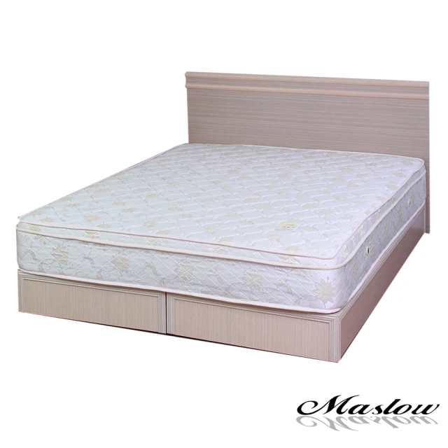 【Maslow】元氣白橡6尺雙人加大二件式床組