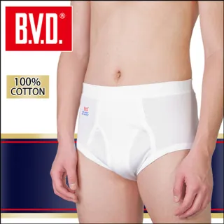 【BVD】100% 純棉針織男三角褲(白色 7件組)