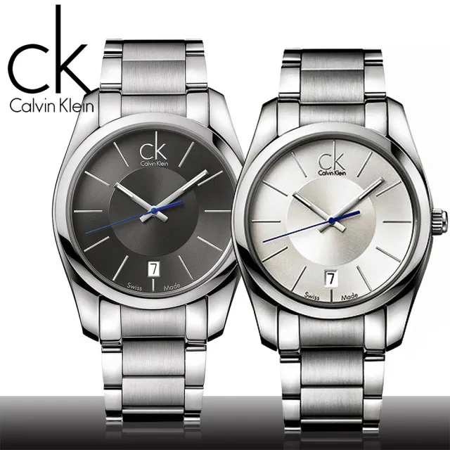 【瑞士 CK手錶 Calvin Klein】藍色秒針經典款紳士錶(K0K21107_K0K21120)