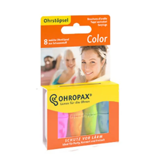 【Ohropax】CE歐盟認證 德國 Ohropax Color 隔音消音抗噪舒適耳塞