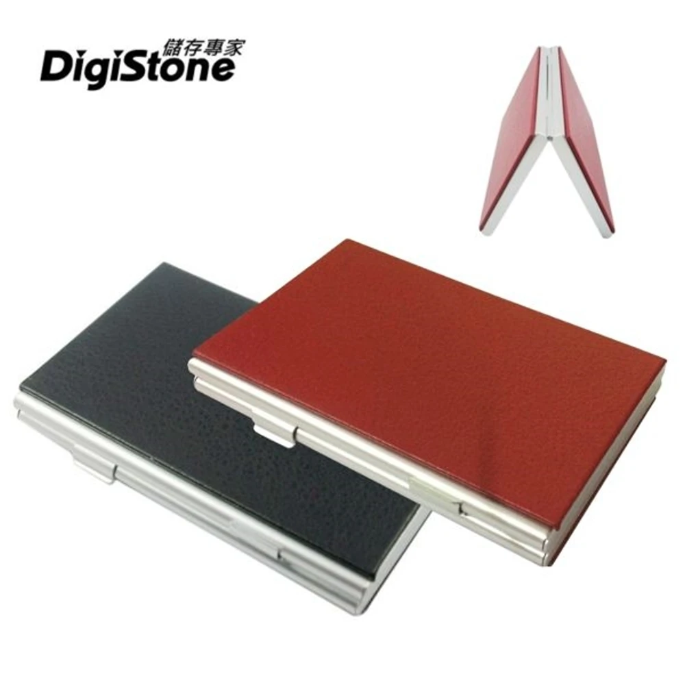 仿皮革超薄型Slim鋁合金(2片裝雙層多功能記憶卡收納盒4SD+8TF)
