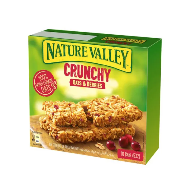 【NATURE VALLEY】天然谷 纖穀派 蔓越莓燕麥(21gx2片x5條/盒)