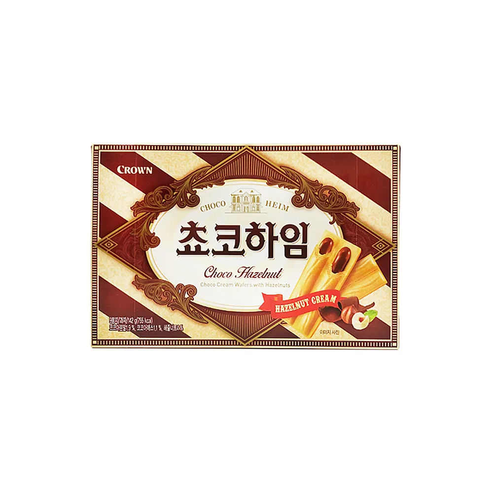 【CROWN】巧克力夾心威化酥142g榛果巧克力風味()