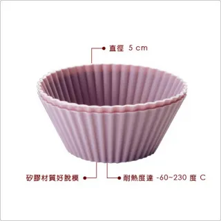 【IBILI】三色迷你瑪芬烤杯6入(圓5cm)