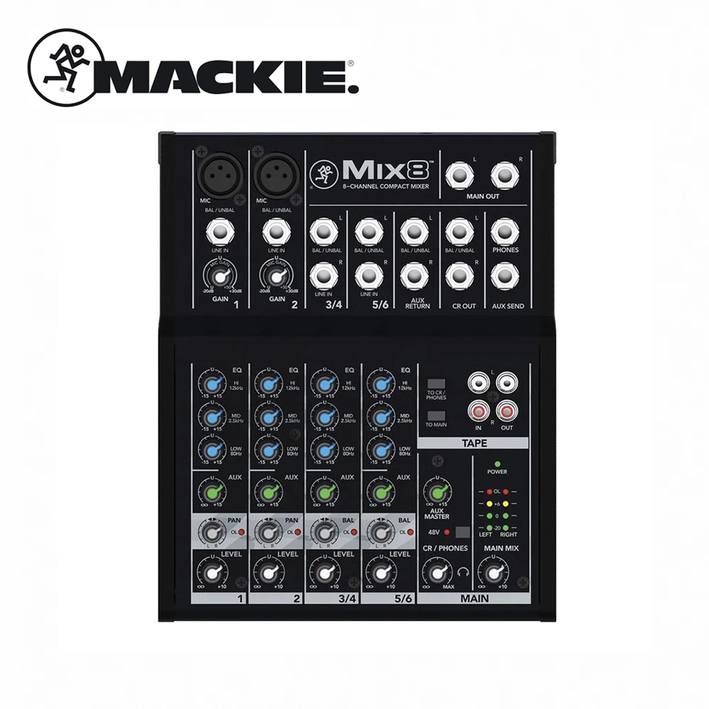 【Mackie】Mix8 小型混音器 8軌(原廠公司貨 商品保固有保障)