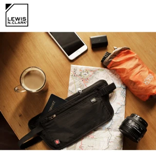 【LEWIS N CLARK】RFID屏蔽腰包 1268(防盜錄、貼身腰包、旅遊配件、美國品牌)