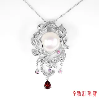 【寶石方塊】天然珍珠項鍊-盡態極妍-925銀飾
