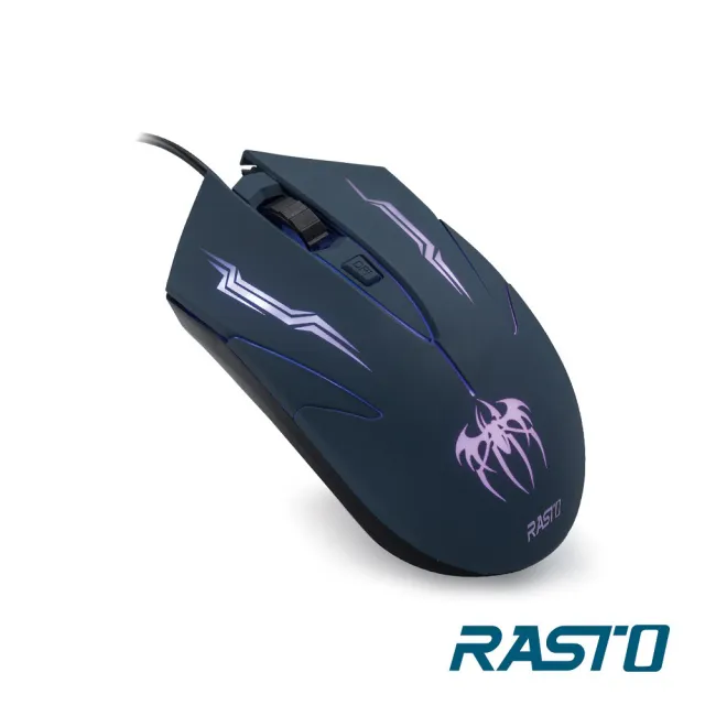 【RASTO】RM21 電競RGB發光靜音有線滑鼠