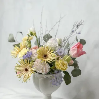 【Flower Plus】-雙北限定- 春意盎然 DIY材料包 鮮花宅配(鮮花)