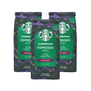 【Starbucks星巴克】精選咖啡豆X3包組(口味任選200g/包)