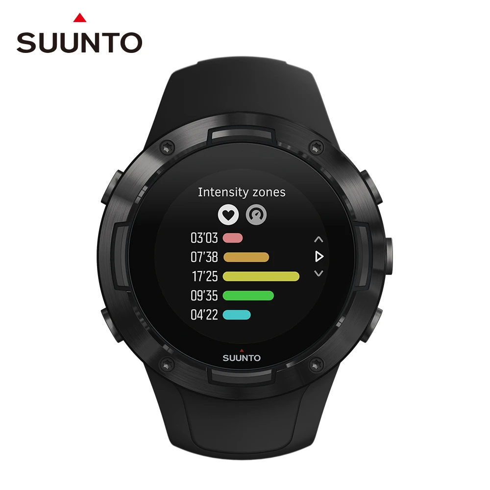 Suunto 5 All Black 堅固輕巧質精、絕佳電池續航力的多項目運動GPS腕錶(經典黑)