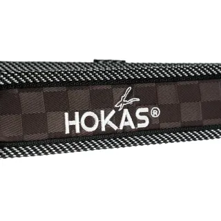 【HOKAS 促銷】精緻質感咖啡色長版格紋工具腰帶(腰帶 工具腰帶 加強款)