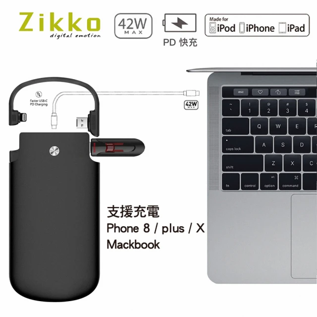 【ZIKKO】PowerBag PB10000 10000mAh USB-C PD快充行動電源