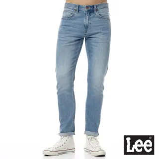 【Lee】707 中腰合小直筒 男牛仔褲-淺藍洗水