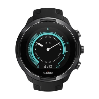【SUUNTO】Suunto 9 Baro Black 堅固強勁 超長電池續航力 及 氣壓式高度的多項目運動GPS腕錶(經典黑)